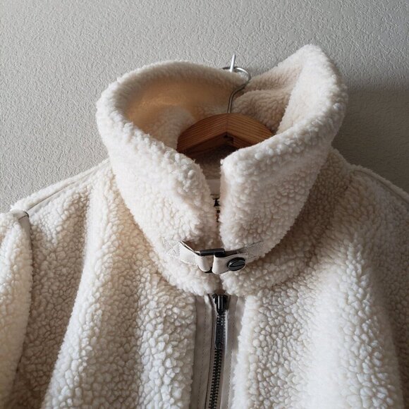 Serena Williams High Waist Faux Sherpa Full Zip Jacket Signature Statement 2XL - Picture 7 of 16